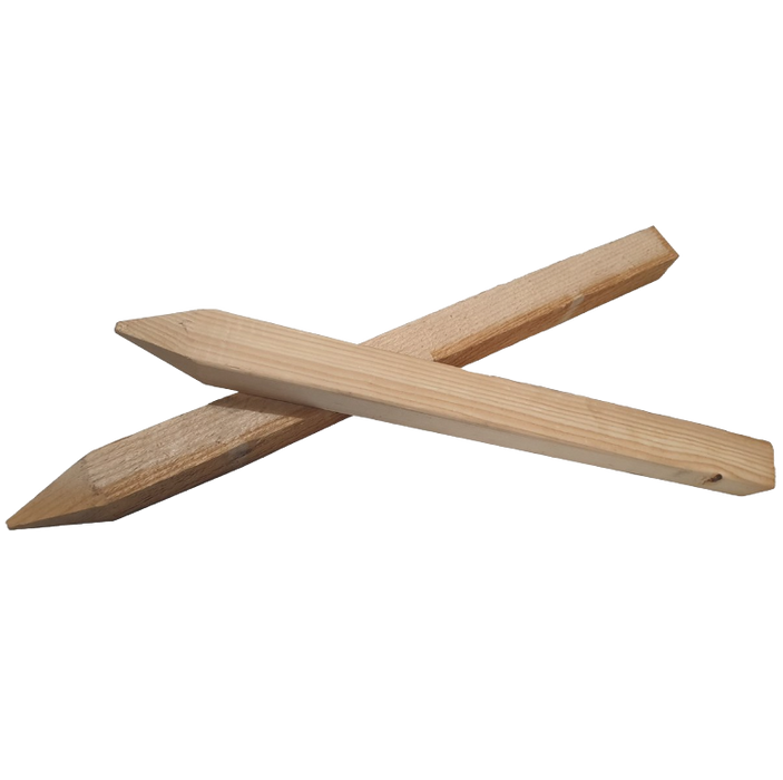 300 x 40 x 40mm - Pack of 25 Wooden Marking Out Stakes