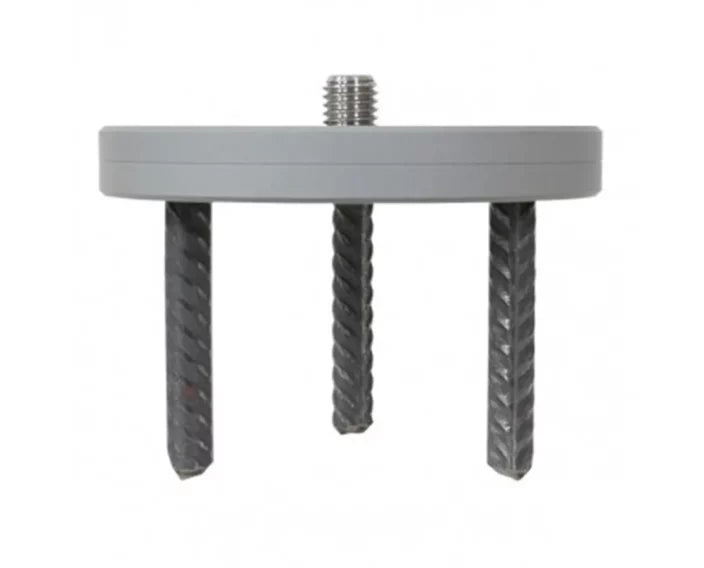 Pillar Plate Stainless Steel with with 5/8″ Thread & Rebar Pins