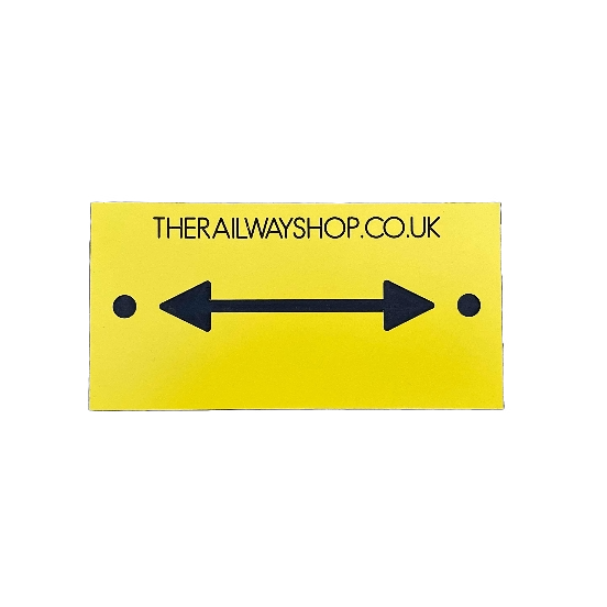RailTrace® Directional Arrow Plate - Single/Double — The Railway Shop