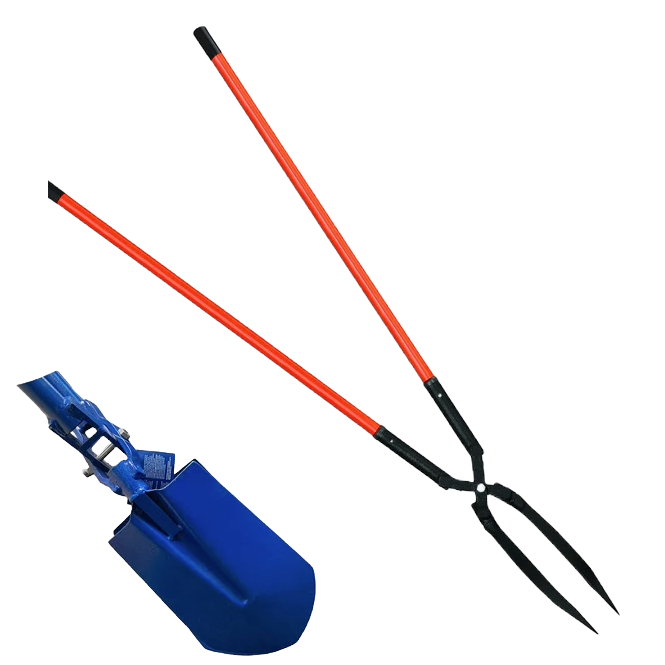 Insulated post hole digger shovel