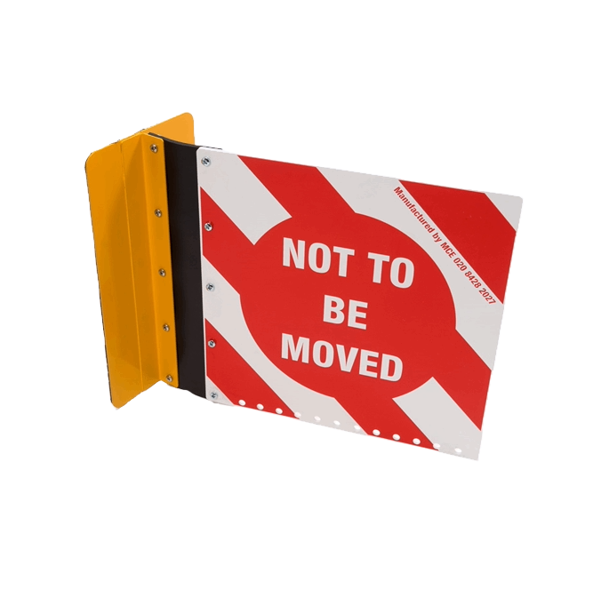 "NOT TO BE MOVED" Sign Magnetic