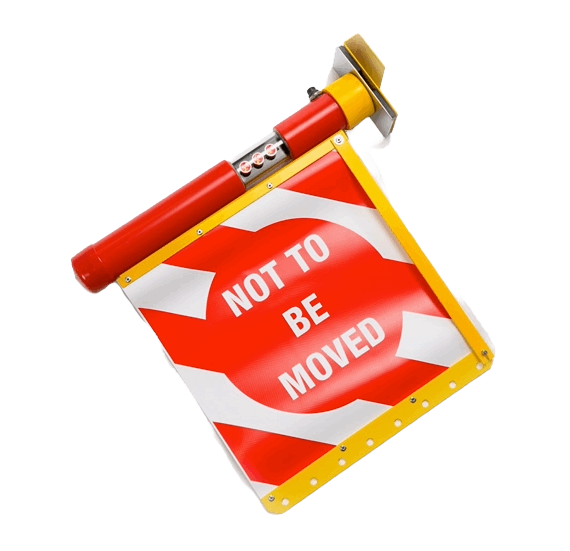 1901 Roll Up Not To Be Moved Sign/Lamp - 0039/052350