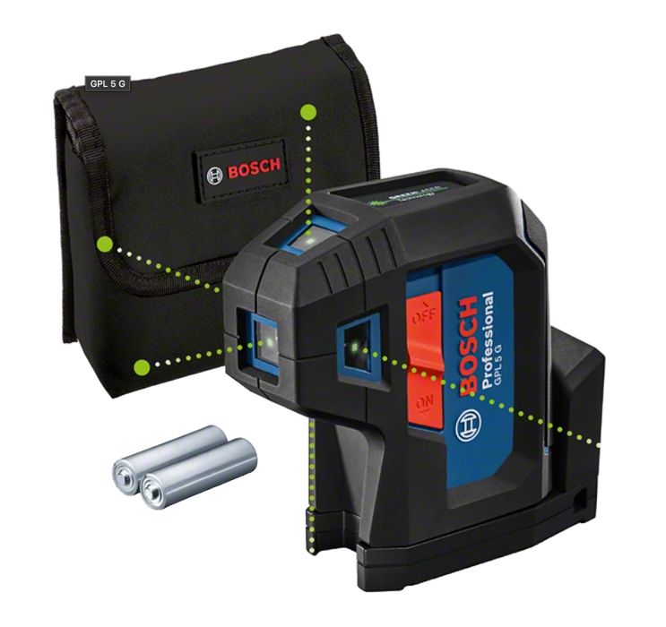 Bosch GPL 5 Selbstnivellierender 5-Punkt-Laser