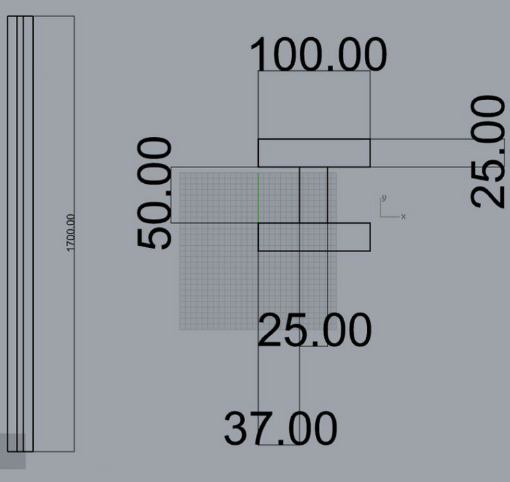 H Post Length H-Post 100mm x 100mm x 3.4m — The Railway Shop