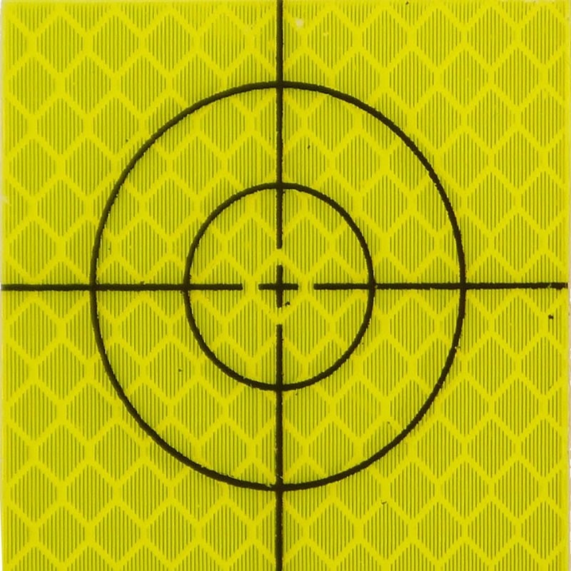 30mm Retro Reflective Target - Yellow — The Railway Shop